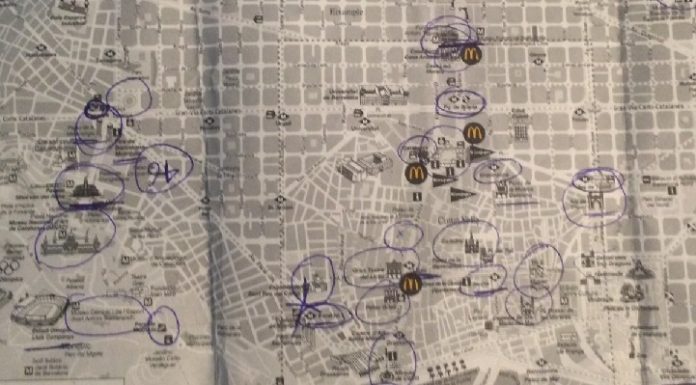 Barcelona, jurnal de calatorie Barcelona Map